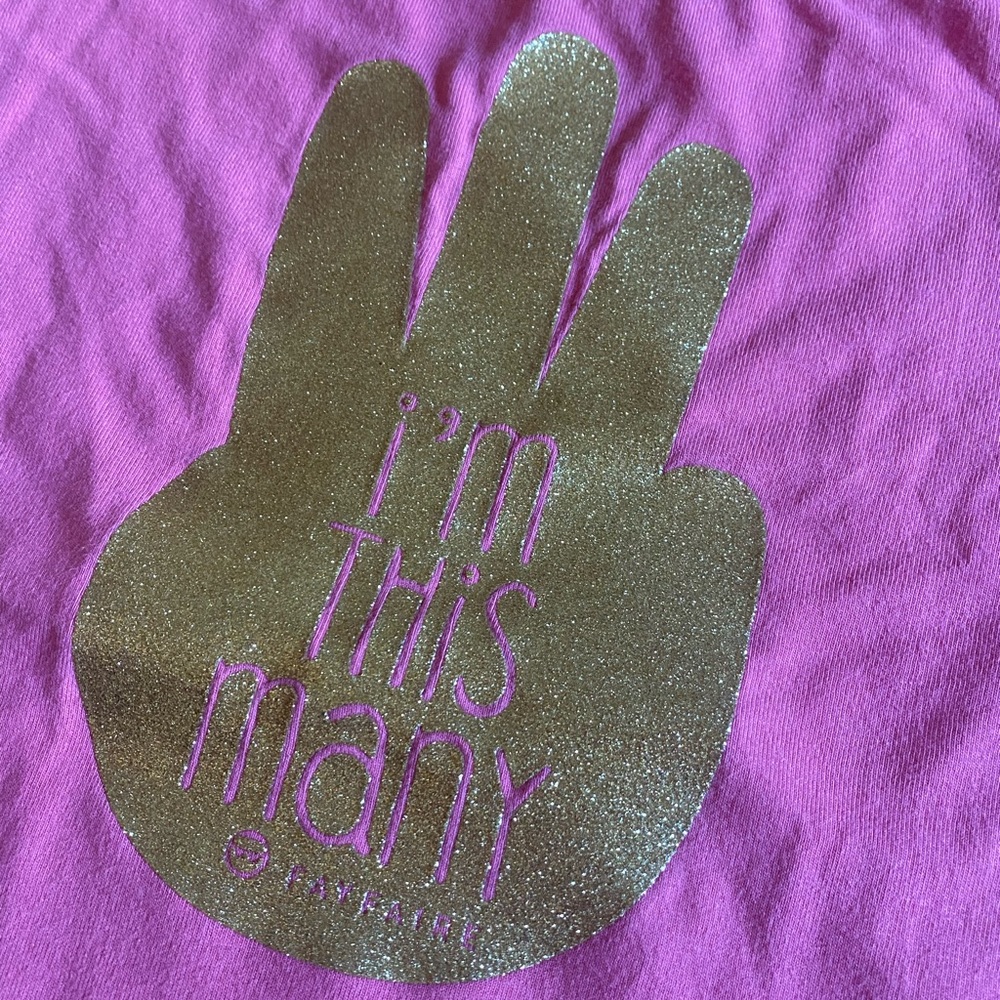 “I’m this many” 3rd birthday tshirt 4T